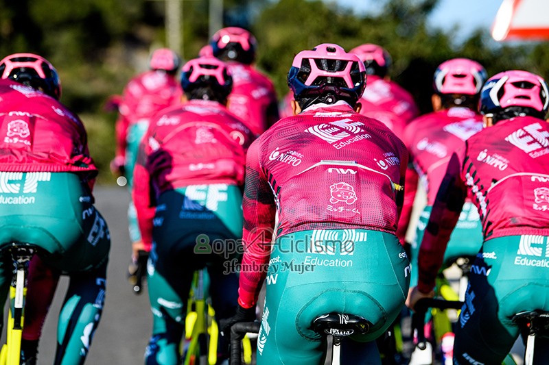 Ef Education-nippo Ropa Ciclismo Culotte Corto 2023 Hombre Mangas Cortas Rosa